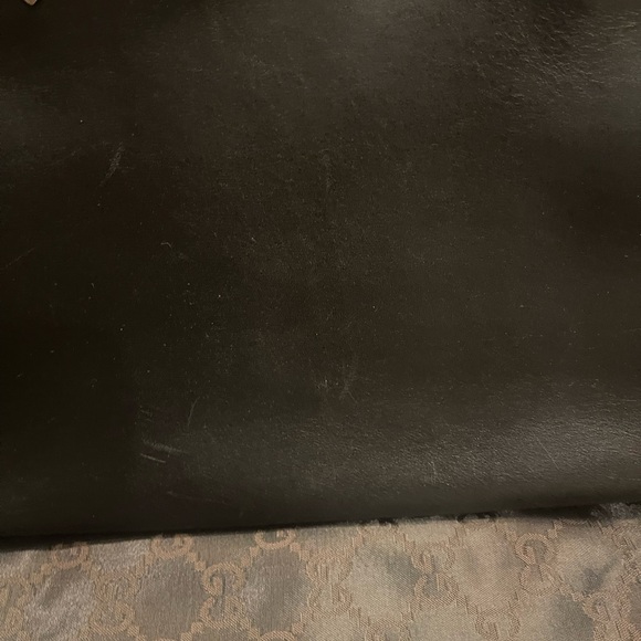 GUC GUCCI Web Sherry Line Tote Bag Leather - Picture 4 of 12